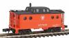Bowser Manufacturing Co. PRR Class N5C Steel Cabin Car (Caboose) - Assembled -- Pennsylvania (Plain Keystone, Focal Orange) - N-Scale