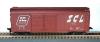 Bowser Manufacturing Co. 40' X-31 Round Roof Double-Door Steel Box Car -- Seaboard Coast Line - HO-Scale