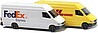 Mercedes Sprinter 2-Pack - 1 Each- Fed Ex & DHL (2) Mercedes Sprinter 2-Pack - 1 Each- Fed Ex & DHL (2)