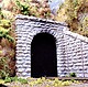 Single-Track Cut Stone Tunnel Portal Single-Track Cut Stone Tunnel Portal