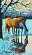 Reflections (Horses/Pond Snow Scene) Reflections (Horses/Pond Snow Scene)