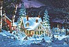 Winter's Hush (House, Night/Snow Scene)(20''x14'') Winter's Hush (House, Night/Snow Scene)(20''x14'')