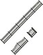 Faller Gmbh Iron Garden Fence -- 26-15/16'' 68.4cm Total Length - HO-Scale