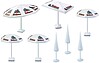 Outdoor Umbrellas pkg(8) Outdoor Umbrellas pkg(8)
