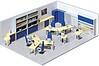 Faller Gmbh Building Interior Decoration -- Includes Office,Sitting Room,Bedroom,Kitchen and Entrance Halls - HO-Scale