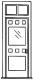 Grandt Line Products Inc Door -- Working w/Square Window, Transom, Hinges & Knob - G-Scale