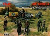 Bf109F2 Fighter with Pilots and Ground Personnel Bf109F2 Fighter with Pilots and Ground Personnel