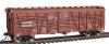 Intermountain Railway Company Single Deck Stock Car - Assembled - Santa Fe Class Sk-T -- Santa Fe - Late w/AB Brakes (Box Car Red w/white lettering) - HO-Scale