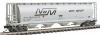 Intermountain Railway Company 59' 4-Bay Cylindrical Covered Hopper, Round Hatch Version, Assembled -- Ferrocarriles Nacionales de Mexico, w/Micro-Trains(R) Trucks & Couplers - N-Scale