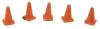 JL Innovative Design Custom Highway Cones - Painted -- pkg(5) - HO-Scale