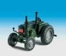 Kibri European Farm Equipment -- Lanz Bulldog Tractor - No Roll-Over Protection Structure - HO-Scale