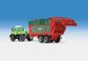 Kibri 30 Years Kibri - European Trucks - Unimog Euro II -- w/Silage Trailer - HO-Scale
