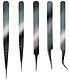 Stainless Steel Extra Fine Tweezer Set 5pc Stainless Steel Extra Fine Tweezer Set 5pc
