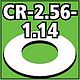 Cent. Ring 1/8 thk. 2.56od - 1.14id inch (2) Cent. Ring 1/8 thk. 2.56od - 1.14id inch (2)