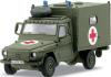 Marklin, Inc 4MFOR Metal Military Mission(R) Modern German Army (BW) Diecast Model -- ''Wolf'' All-Terrain Vehicle - Medical Corps Field Ambulance - HO-Scale