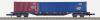 Marklin, Inc 4-Axle Container Flat Car -- DB-AG (United German Railways) w/40' & 20' Containers - Z-Scale