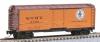 Micro Trains Line 40' Boxcar Plug Door -- New York Central #2507 (Read w/Reefer Orange Sides Black Kickboard) - Z-Scale