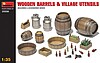 Wooden Barrels and Village Utensils Wooden Barrels and Village Utensils