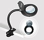 Miniatronics Corp. Mini Magnifier Lamp -- Compact Size, Heavy Duty 2'' Clamp, 12'' Flexible Gooseneck, 3-Diopter 3.5'' Lens