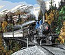 Autumn Express (Stream Locomotive/Mountain Scene)(16''x20'') Autumn Express (Stream Locomotive/Mountain Scene)(16''x20'')