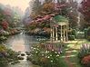 Thomas Kinkade The Garden of Prayer (Gazebo/Stream)(20''x16'') Thomas Kinkade The Garden of Prayer (Gazebo/Stream)(20''x16'')