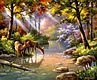 Do Ray Me Creek (Deer/Creek/Forest)(20''x16'') Do Ray Me Creek (Deer/Creek/Forest)(20''x16'')