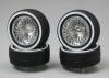 Chrome Deep DZ's w/Whitewall (4) Chrome Deep DZ's w/Whitewall (4)