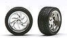 Diablos Chrome Rims w/Tires (4) Diablos Chrome Rims w/Tires (4)