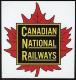 Phil Derrig Designs (bulk of 12) Magnet -- Canadian National ''Maple Leaf''