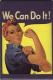 Phil Derrig Designs (bulk of 12) Magnet -- ''We Can Do It''