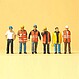Modern Workmen w/Warning Vests (6) Modern Workmen w/Warning Vests (6)