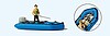 Angler In Dinghy Angler In Dinghy