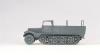 Preiser Kg Former German Army WWII SdKfz 11 Series Medium Half-Track (Plastic Kit) -- Open Version - Gray - HO-Scale