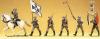 Preiser Kg German Armed Forces Figures 1935-1945- Wehrmacht Honor Guard Marching- 1-25 -- Officer Riding Saluting - 1/25 Scale