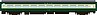 Rapido Trains Inc. The Panorama Line(TM) Coach, Lighted, Assembled, MT Couplers -- Erie #1002 - N-Scale