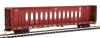 Red Caboose 73' Centerbeam Flat Car w/Opera Windows - Single Car -- Union Pacific w/Shield Logo (UP Mineral Red) - N-Scale