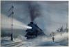 Reid, Gil Railroad Art Print - Great Trains of America Collection -- ''UP Flagship #27'' (19 x 13'' Image - 22 x 16'' Overall)