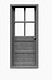 HO 4-Lite Wood Door (6) HO 4-Lite Wood Door (6)