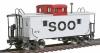 Trainman Trainman(TM) Cupola Caboose, Assembled -- Soo Line #272 - HO-Scale
