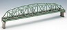 Curved Chord Through Truss Bridge w/2 Piers (Fine Double Track) Curved Chord Through Truss Bridge w/2 Piers (Fine Double Track)