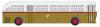 Wheels of Time Transit Motor Coach Montreal Transportation Commission, City 2 Door Bus -- Montreal #3300 w/Destination Sign Set 1 - 22 Notre Dame (tan & off white) - N-Scale