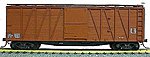 40' Wood Outside-Braced Boxcar Kit (Plastic) Data Only HO Scale Model Train Freight Car #4199
