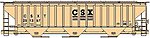 CSX 4750 Pullman Standard Grain Hopper (New Tool) HO Scale Model Train Freight Car #6506
