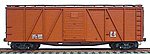 40' Wood 6-Panel Outside-Braced Boxcar Kit Data Only HO Scale Model Train Freight Car #7199