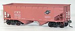 50-Ton Offset-Side 2-Bay (Twin) Hopper Kit CMO HO Scale Model Train Freight Car #7718