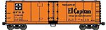 Steel Reefer ATSF El Capitan HO Scale Model Train Freight Car #80623