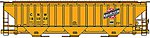 PS 4750 Hopper Chicago & North Western yellow HO Scale Model Train Freight Car #80641