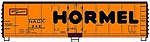 40' Steel Reefer Hormel HO Scale Model Train Freight Car Kit #8321