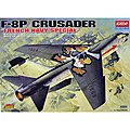 F8P Crusader French Navy Special Jet Fighter 1/72 Scale Plastic Model Airplane Kit #12407