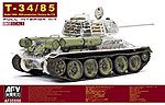 T34/85 Mod 1944/45 No.174 Full Interior Tank Plastic Model Tank Kit 1/35 Scale #35s56